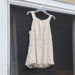 Gold sleeveless top size medium